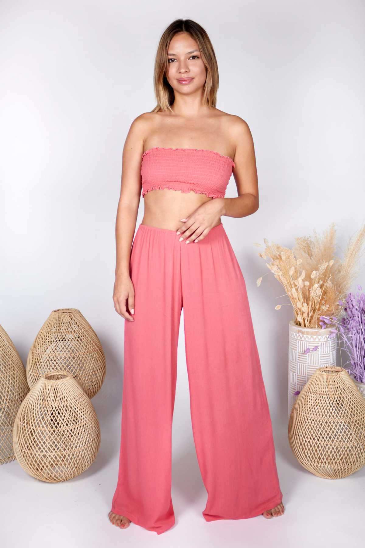 PANT CARO LISO - Pantalón
