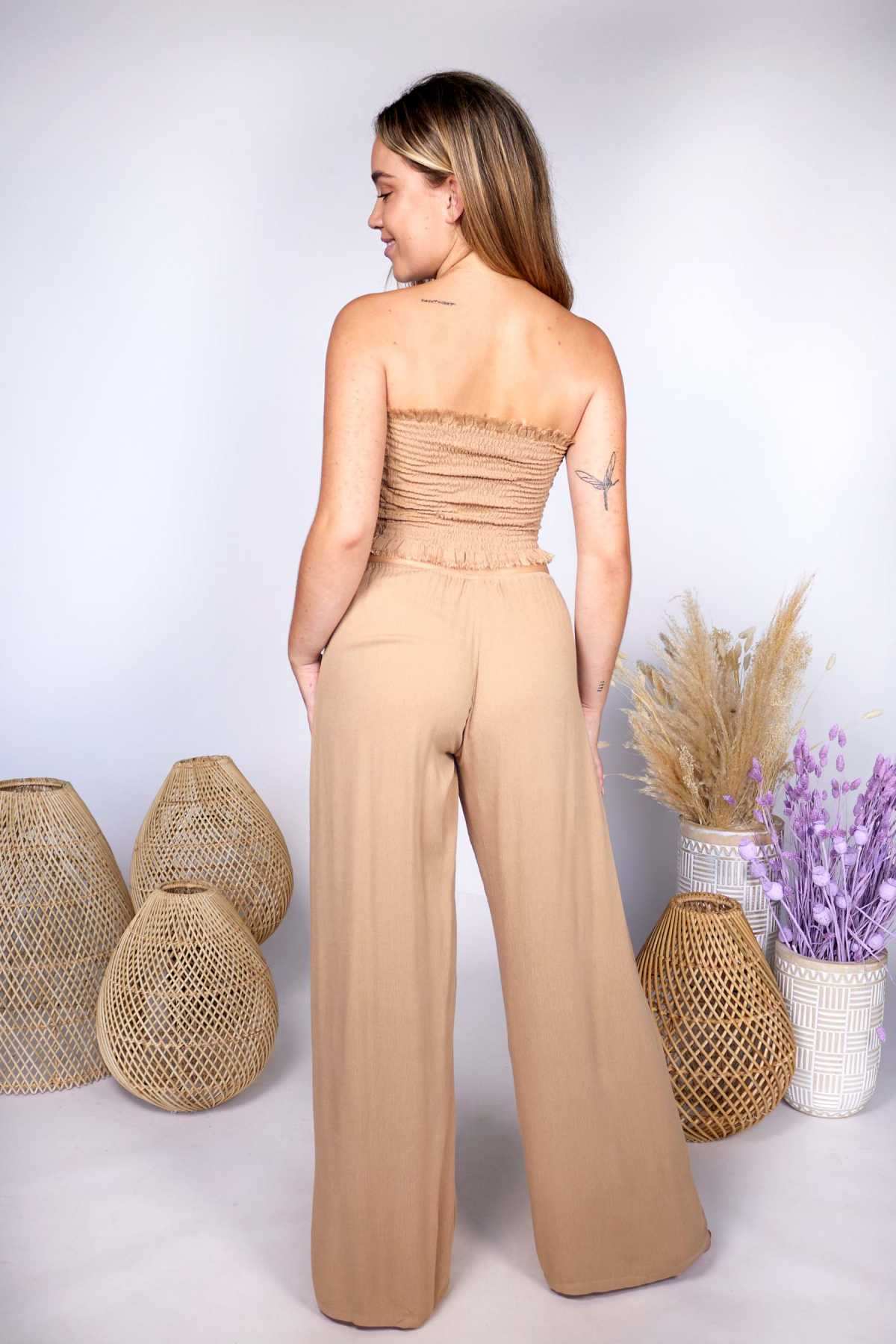 PANT CARO LISO - Pantalón