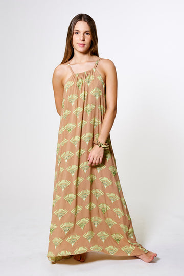 LONG DRESS LARISSA AKARI Caramel