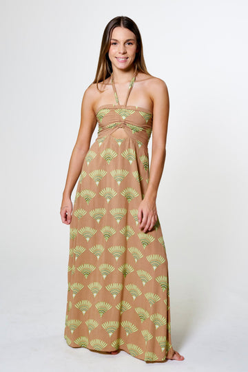 LONG DRESS BALIBO AKARI Caramel