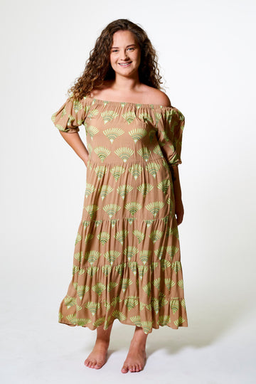 LONG DRESS BONDI AKARI Caramel