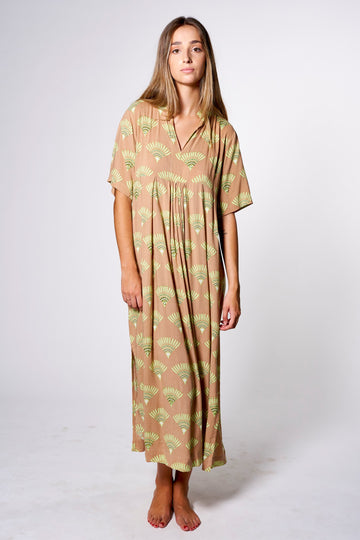 LONG DRESS HALEIWA AKARI Caramel