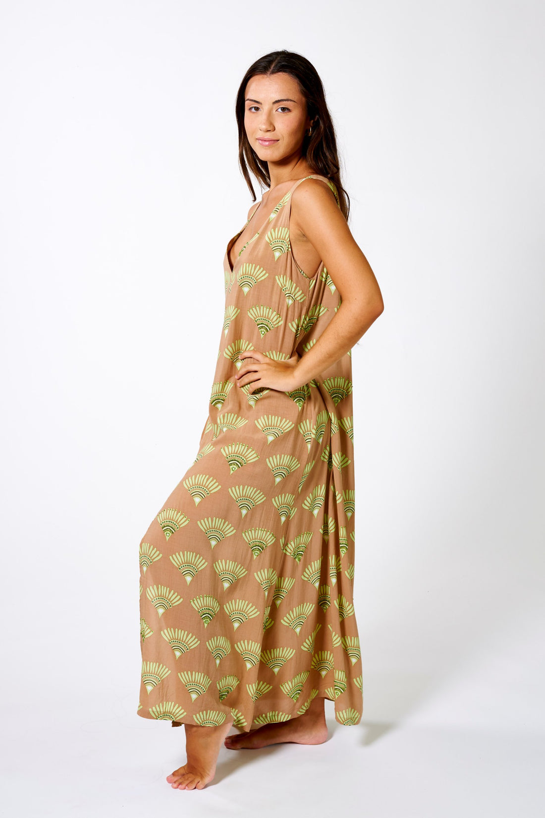 LONG DRESS DIANI AKARI Caramel