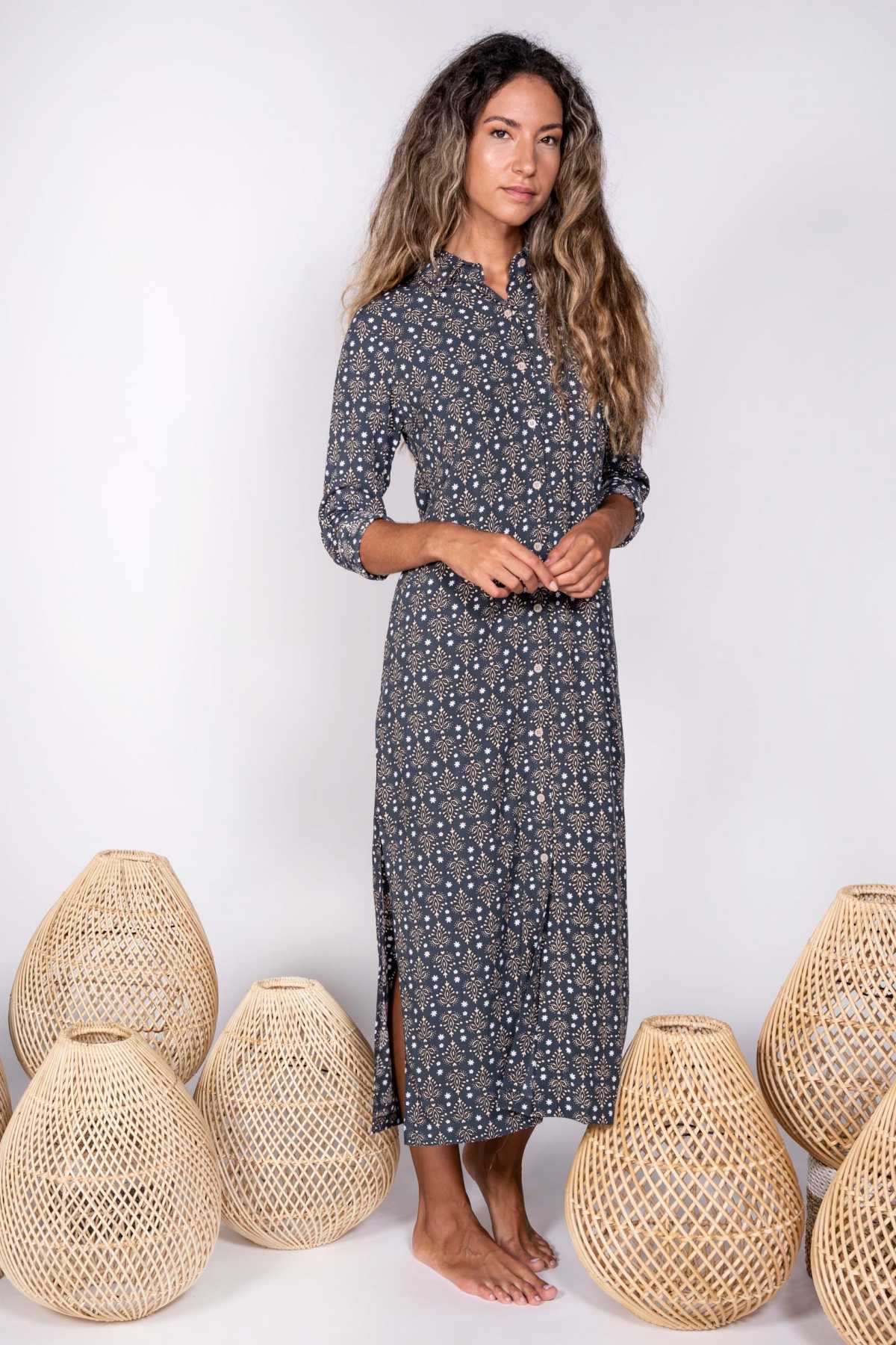 LONG DRESS DOMETT WAILELE - Vestido largo