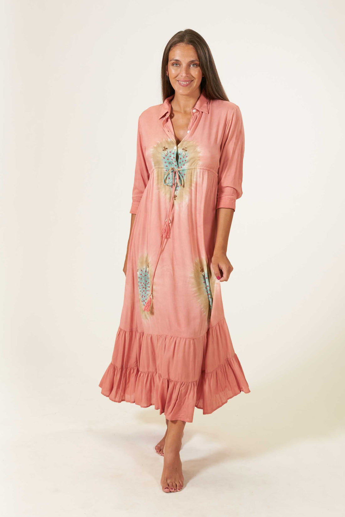 LONG DRESS FUNDY WABISABI - Vestido largo