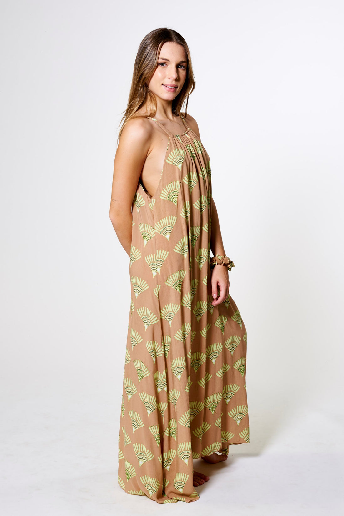 LONG DRESS LARISSA AKARI Caramel