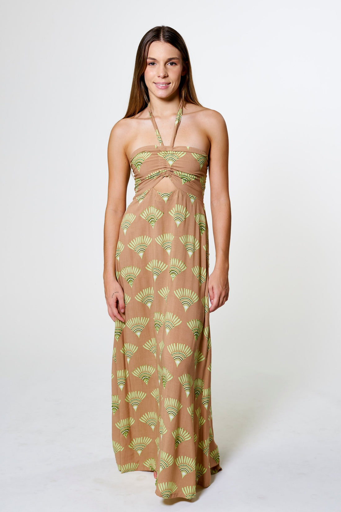 LONG DRESS BALIBO AKARI Caramel