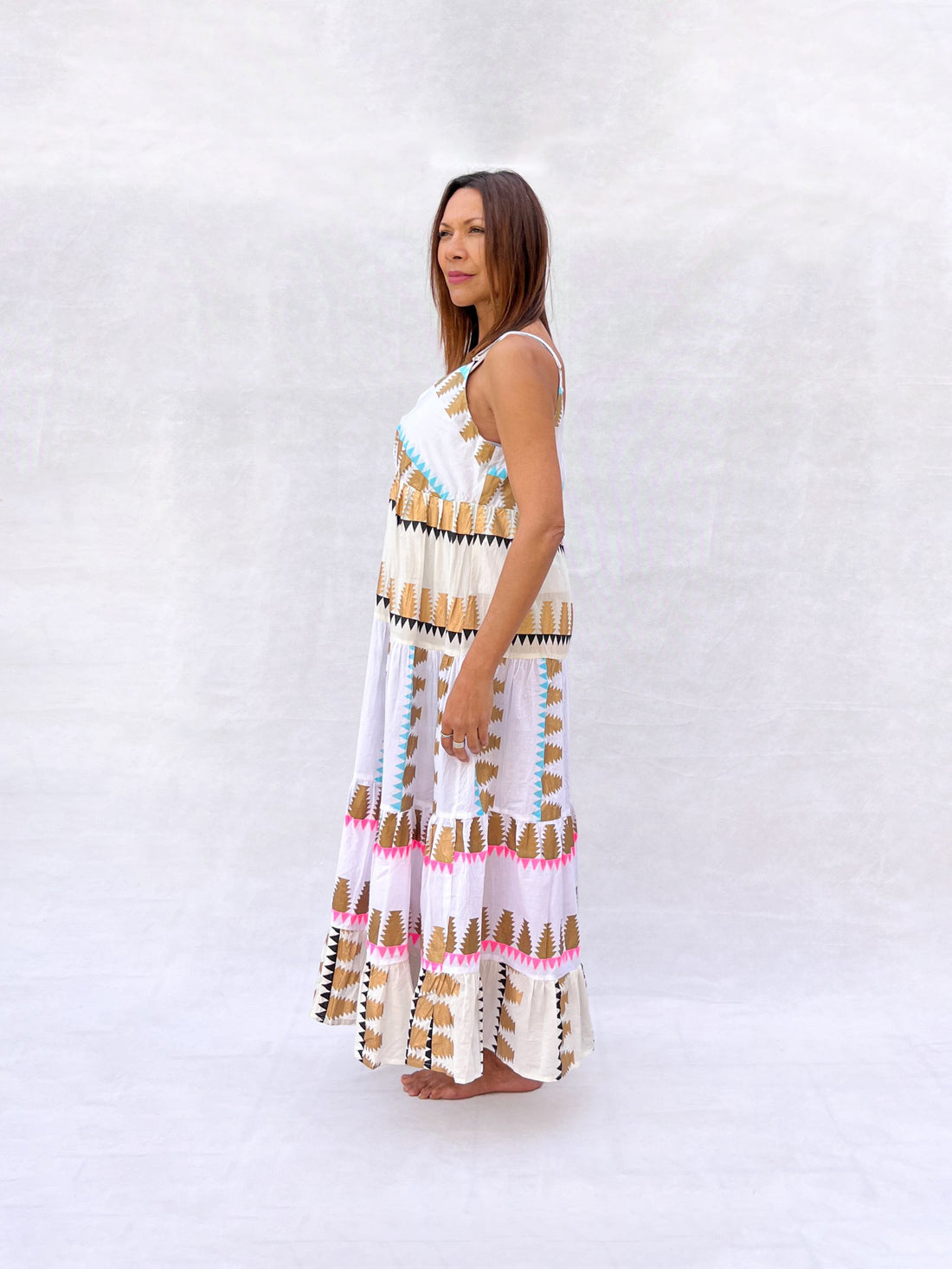 VESTIDO TIRANTES LARGO