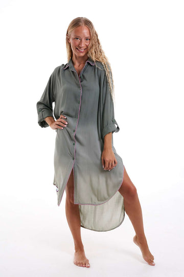 VESTIDO CAMISERO MIDI KUTA MURUMURU
