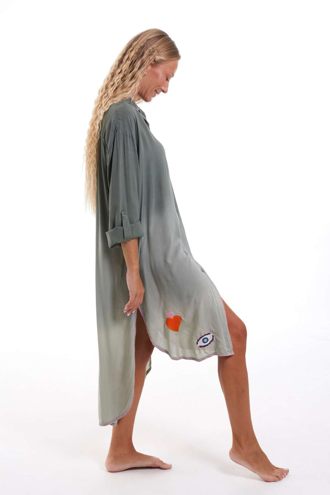 VESTIDO CAMISERO MIDI KUTA MURUMURU